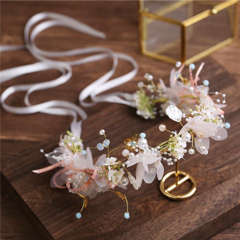 Elegant Flower Child Hairpin Bead Headdress