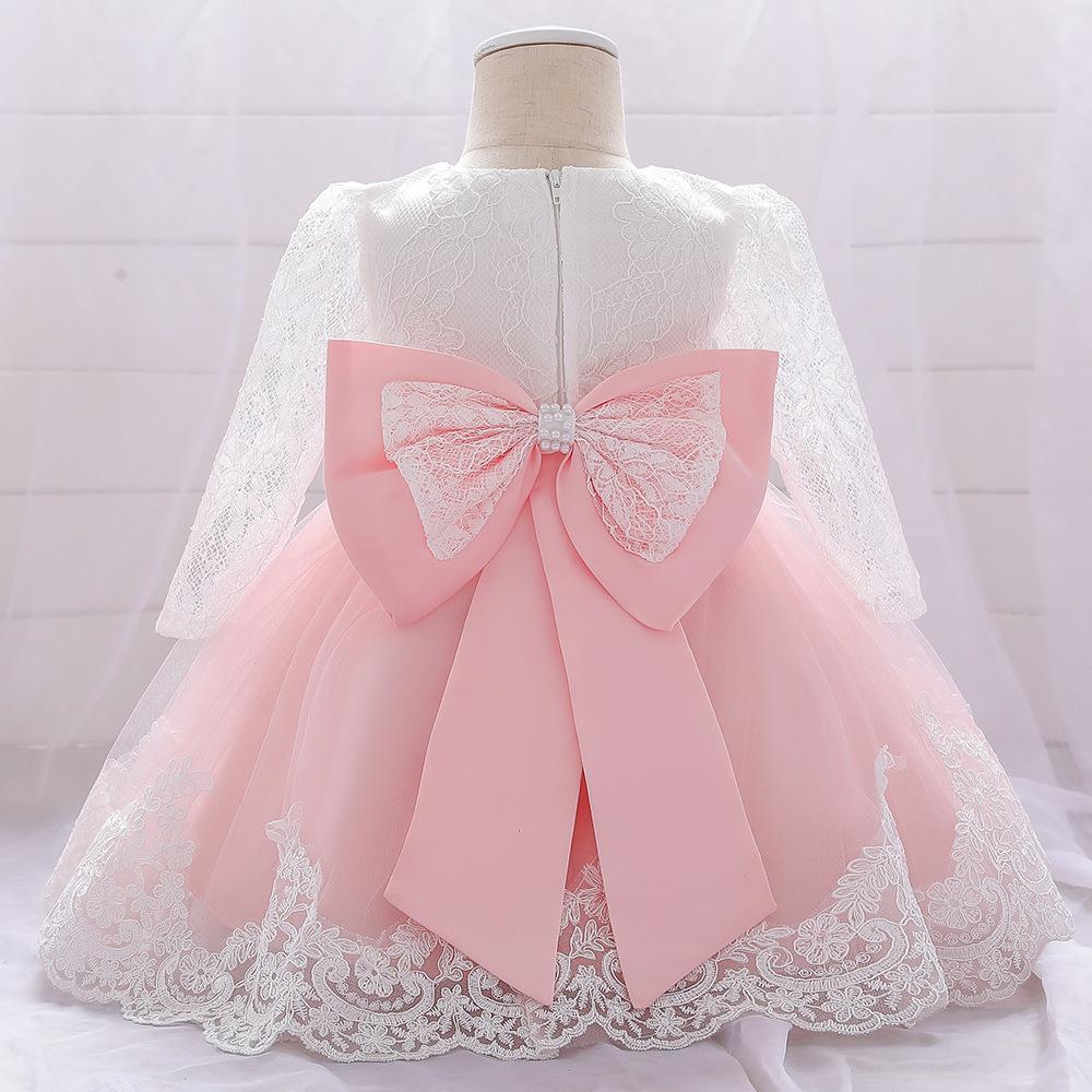 Girls Fashion Bowknot Birthday Party Princess Dress