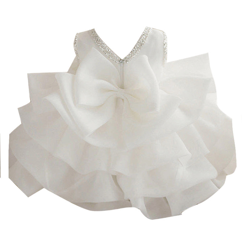 Elegant Flower Girl Princess Fluffy Dress