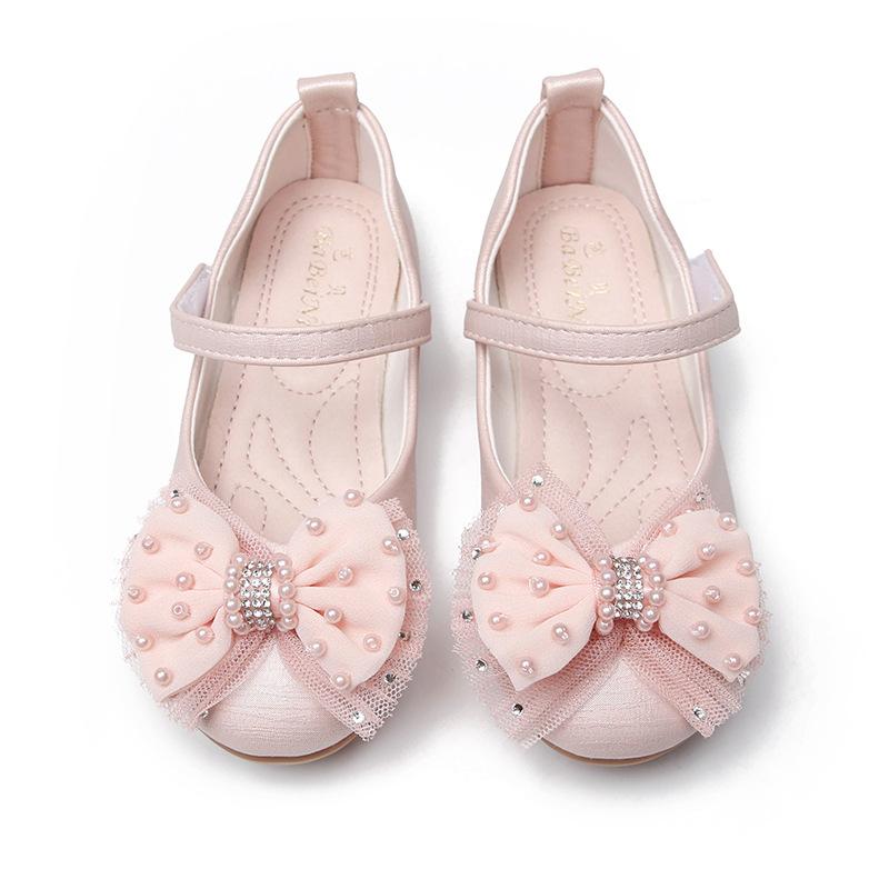 Cute Girl Bow Soft Sole Princess Shoes