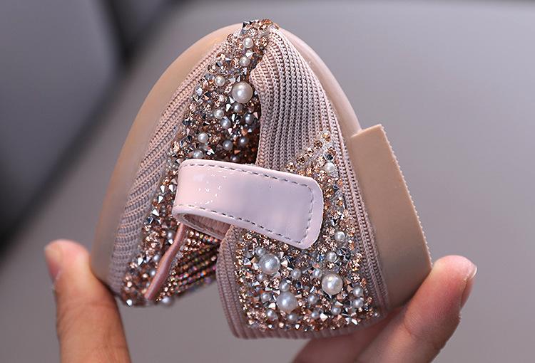 Girl's Bowknot Sequins Dance Shoes