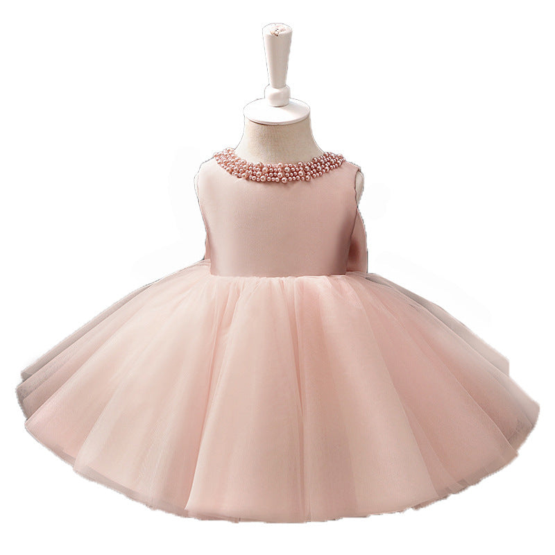 Pink Cute Girl Fluffy Princess Dress