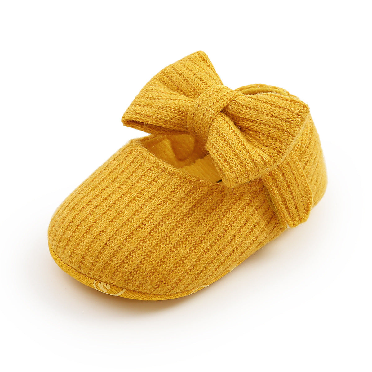 Bowknot Princess Shoes Yarn Soft Sole Baby Shoes
