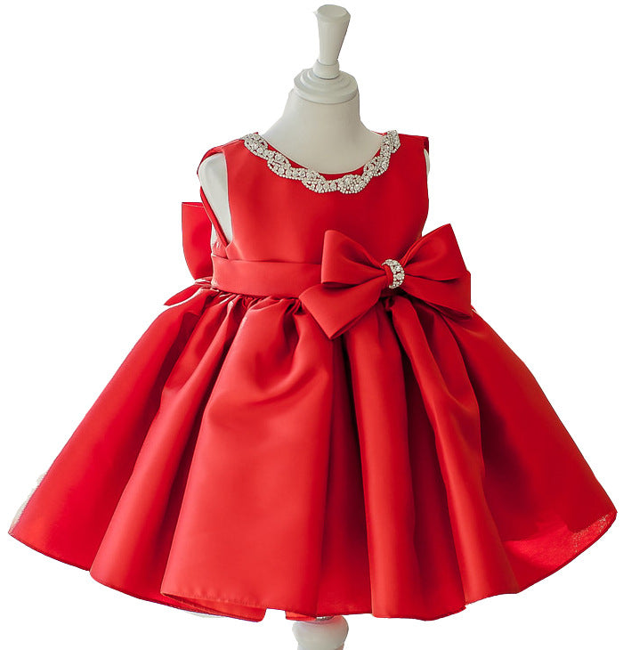 Bowknot Girl Princess Dress