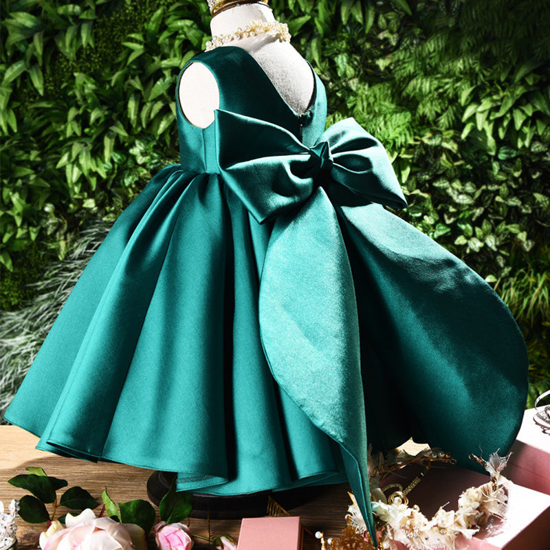 Retro Elegant Girls Puffy Princess Dress