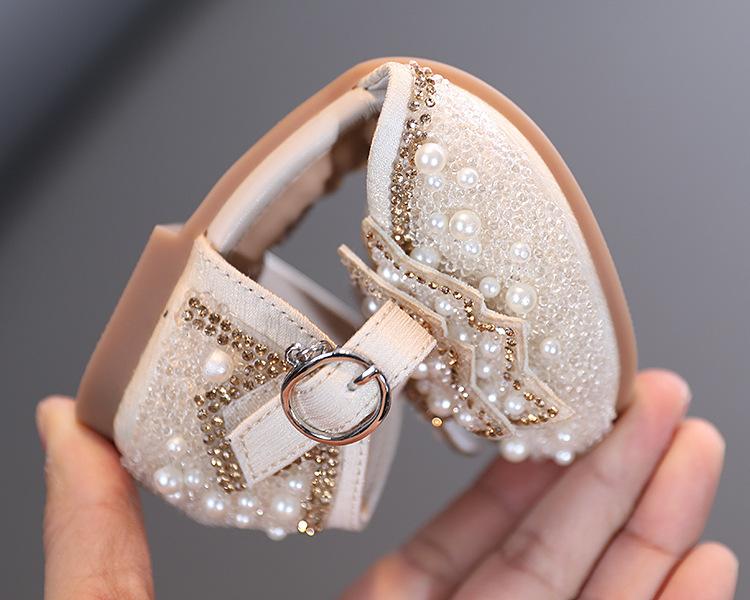 Girl's Sequin Beads Princess Shoes