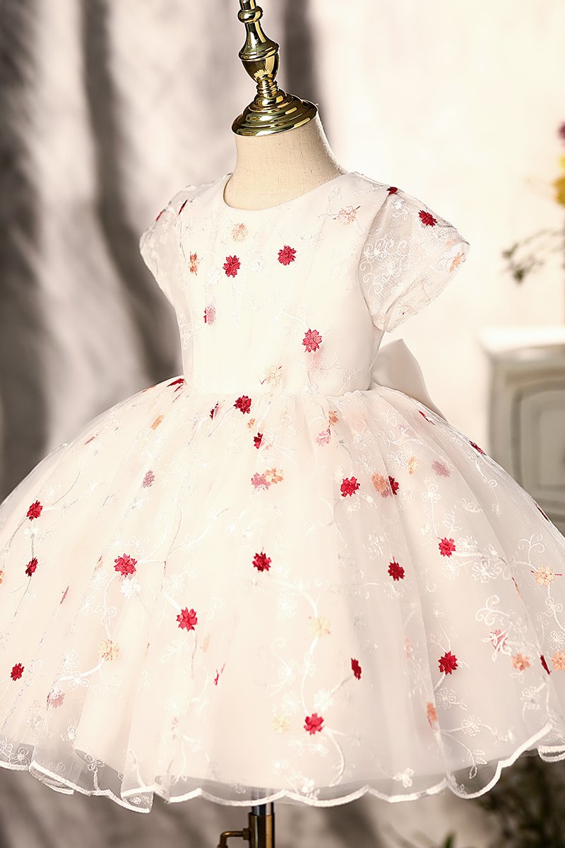 Retro Elegant Cute Flower Princess Dress