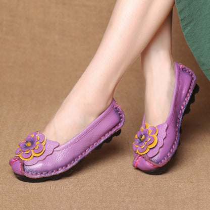 Handmade Soft Sole Casual Flower Flat Shoes