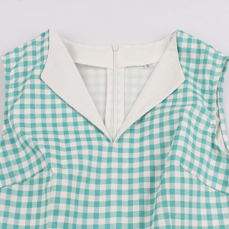 Plaid Print Retro Dress