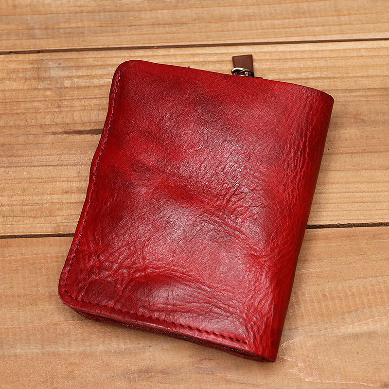 Vintage Handmade Leather Cash Wallet