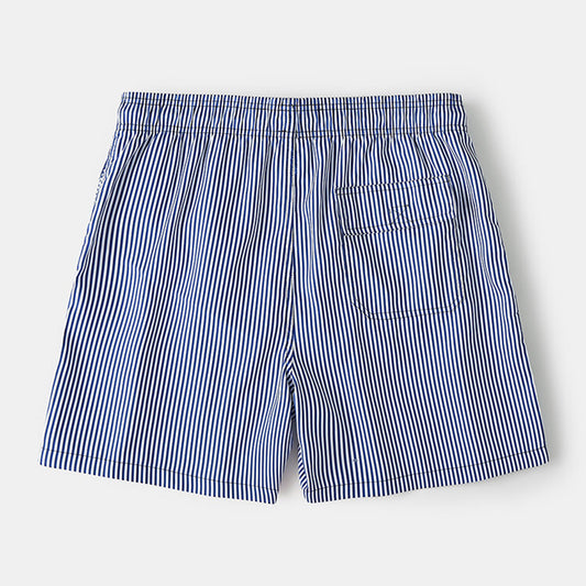 Blue Striped Quick Dry Beach Shorts