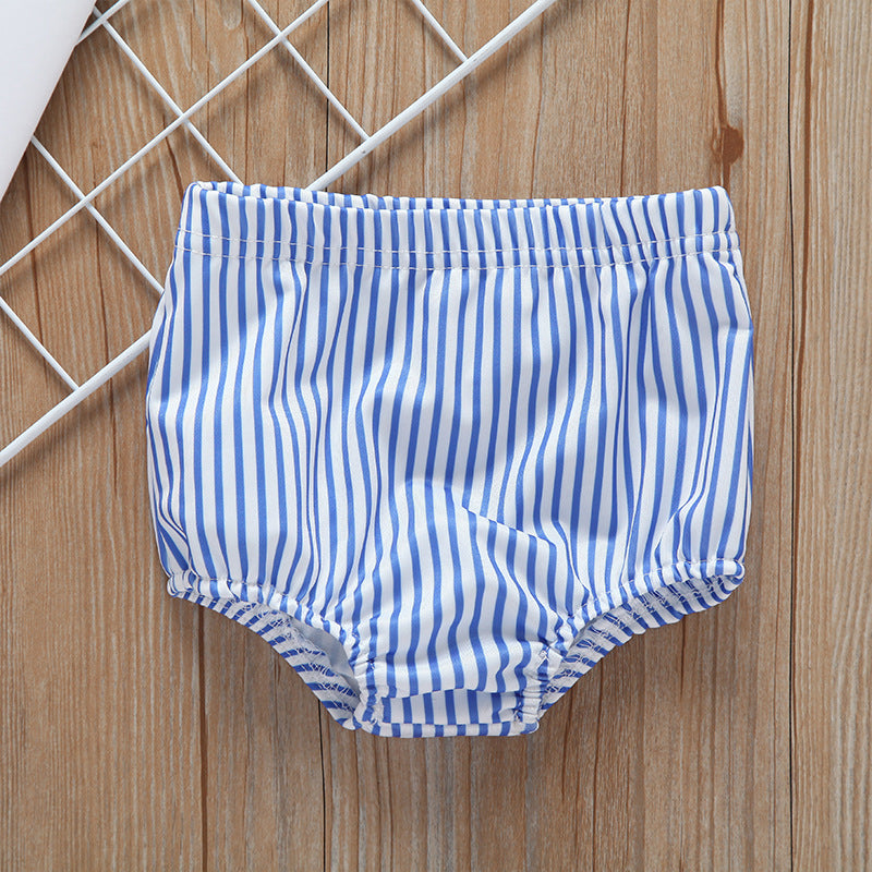 Girls Two-piece Swimsuit With Ruffles