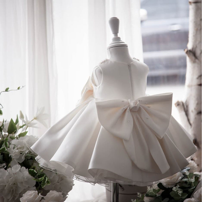 Elegant Flower Girl Fluffy Dress