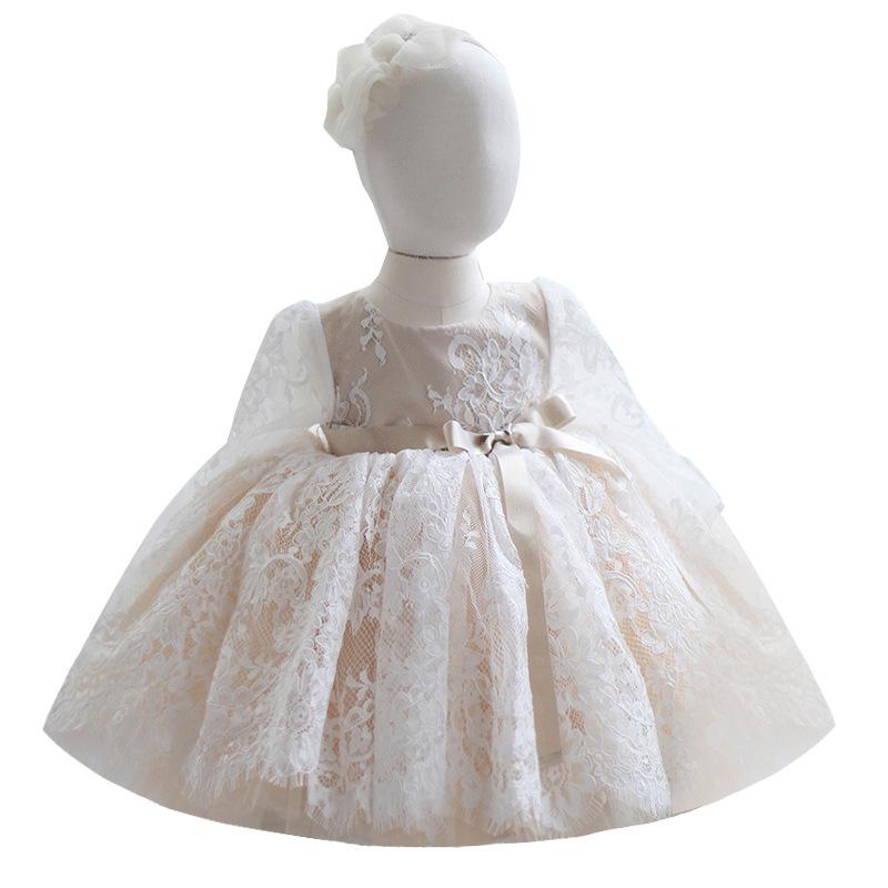 Lace Floral Girl Princess Puffy Dress