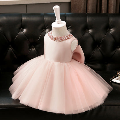 Pink Cute Girl Fluffy Princess Dress