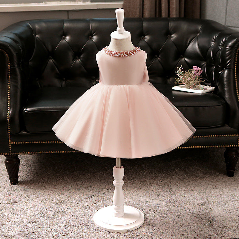 Pink Cute Girl Fluffy Princess Dress