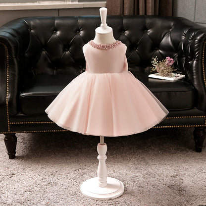 Pink Cute Girl Fluffy Princess Dress