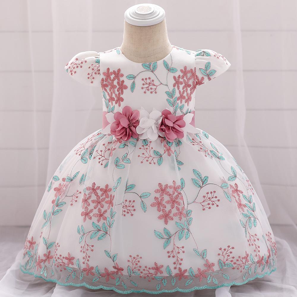 Baby Girls Lace Cozy Embroidery Princess Dress