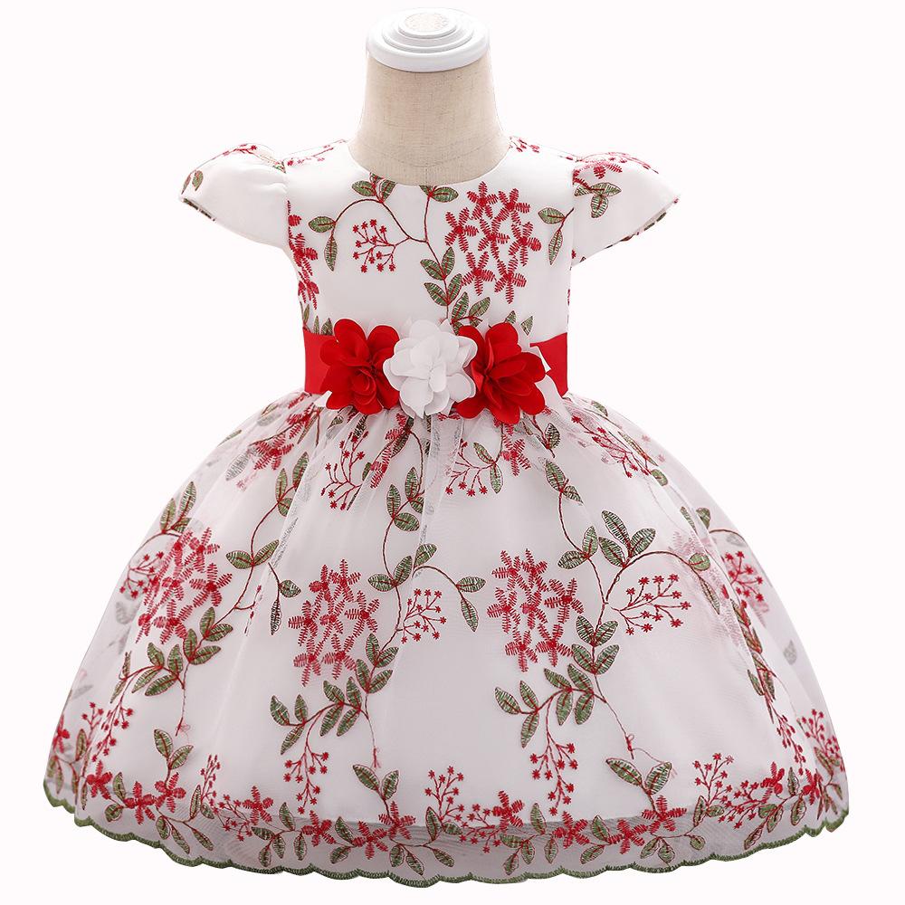 Baby Girls Lace Cozy Embroidery Princess Dress