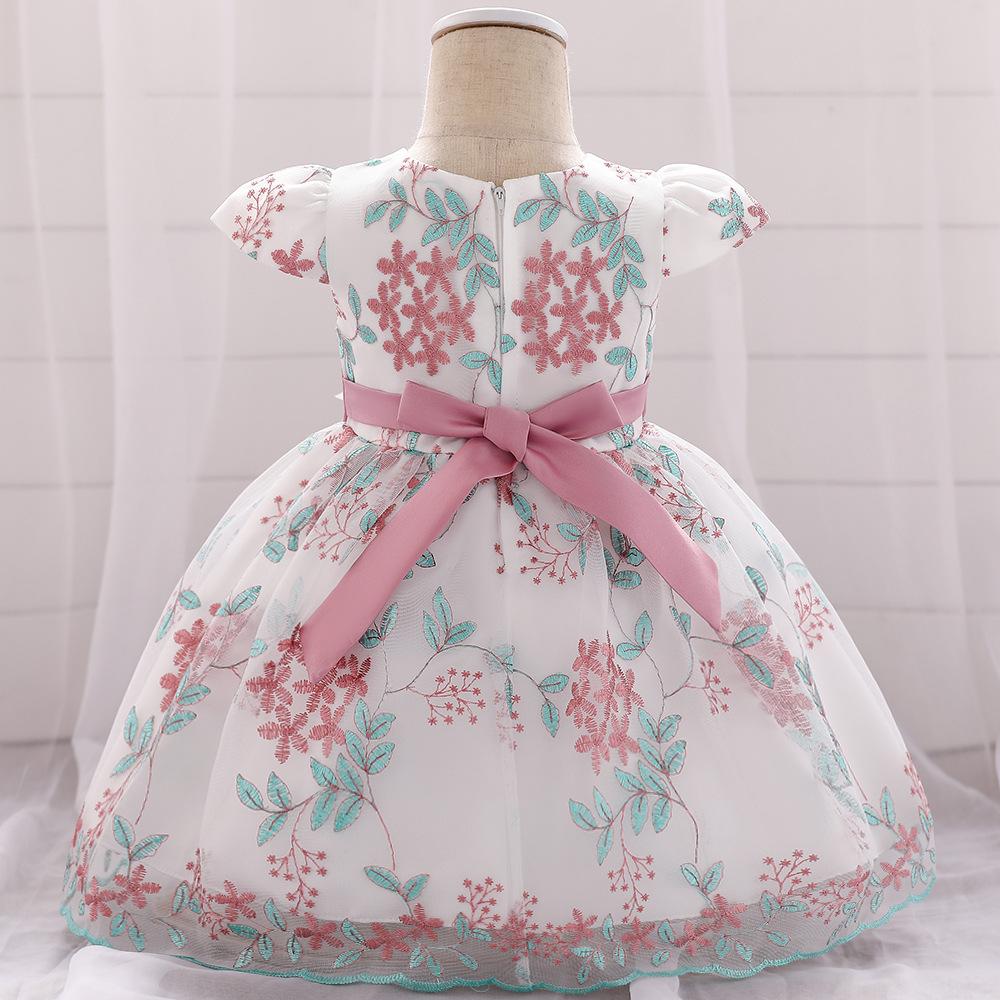 Baby Girls Lace Cozy Embroidery Princess Dress