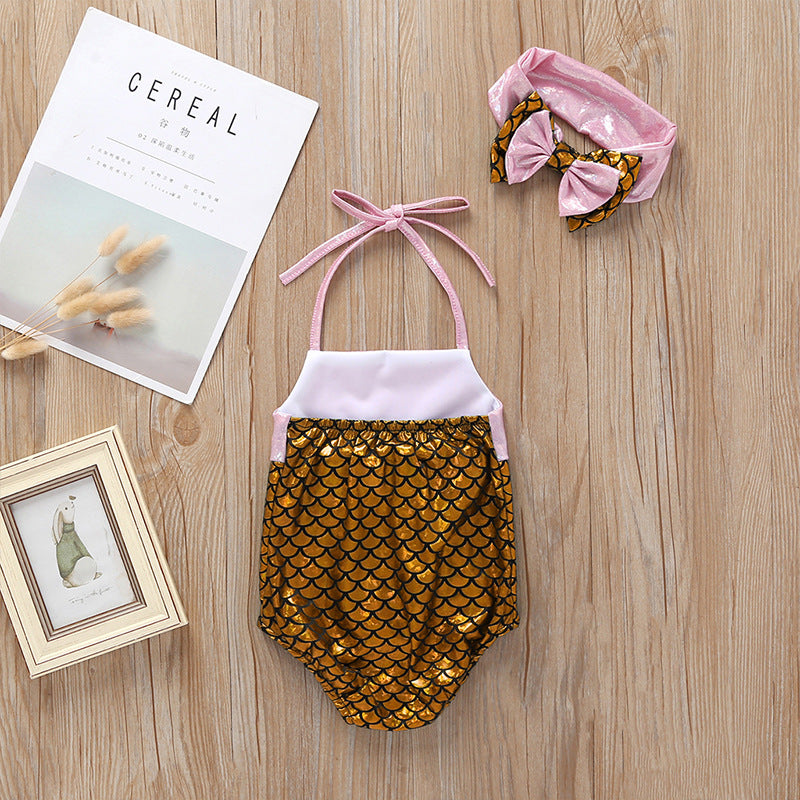 Girls Bow swimsuit