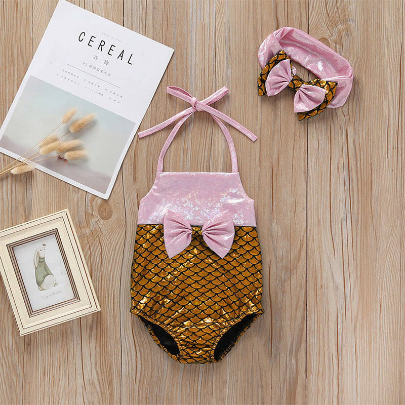 Girls Bow swimsuit