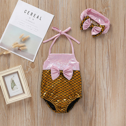 Girls Bow swimsuit