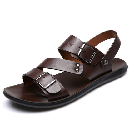 Black Summer Beach Men's Sandals