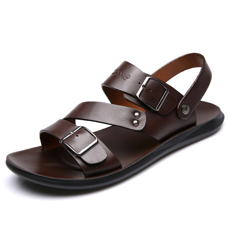 Black Summer Beach Men's Sandals