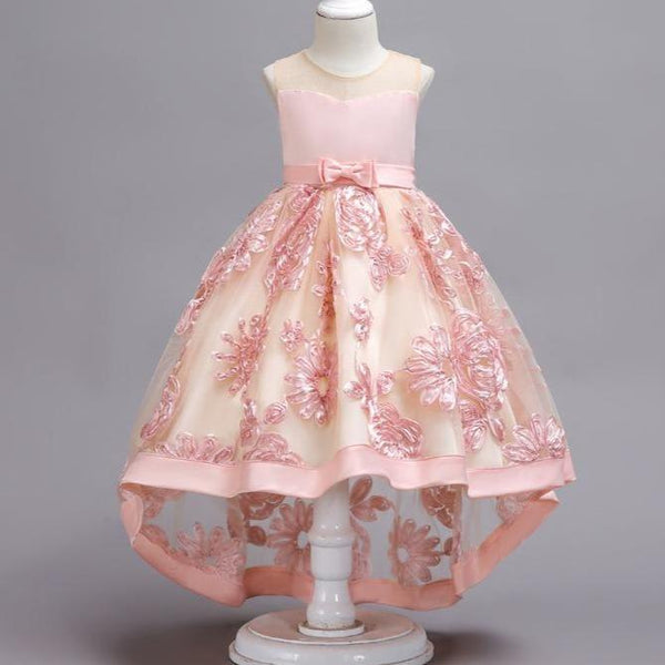 Summer Baby Girls Children Flowers Tail  Dress
