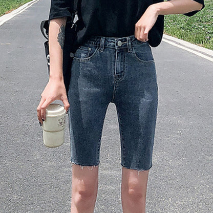 Denim High Waist Skinny Pants