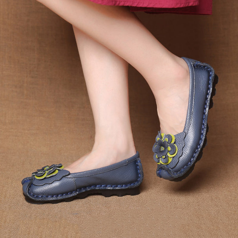Handmade Soft Sole Casual Flower Flat Shoes