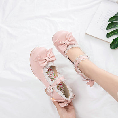 Sweet Bow High-heeled Shoes