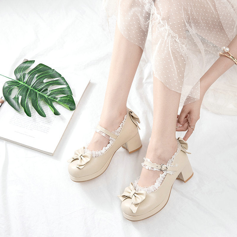 Sweet Bow High-heeled Shoes