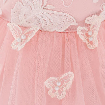 Baby One-year-old Lace Butterfly Puffy Princess Dress