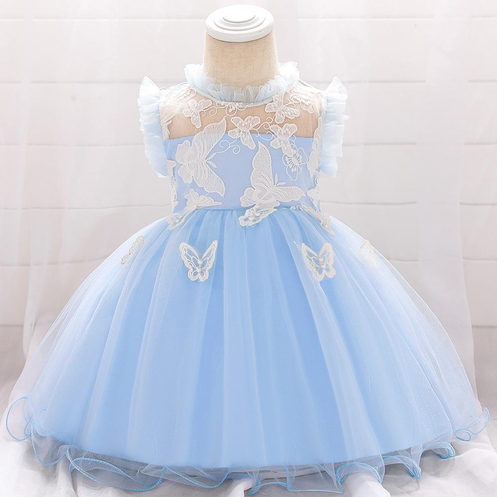 Baby One-year-old Lace Butterfly Puffy Princess Dress