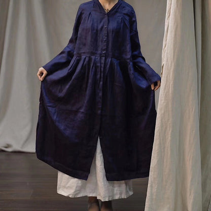 Vinatge Long Linen Cardigan