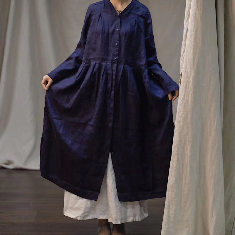 Vinatge Long Linen Cardigan