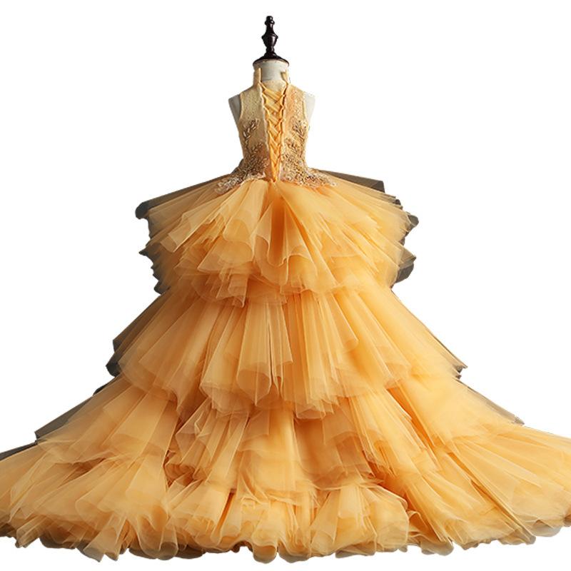 Summer Girls Gorgeous Lace Sleeveless Ball Gown Dress