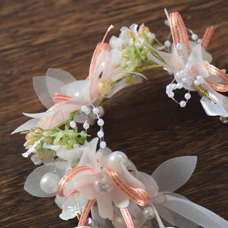 Elegant  Flower Child Hairpin Bead Headdress