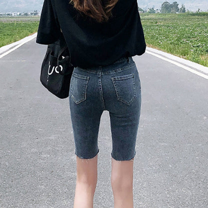 Denim High Waist Skinny Pants