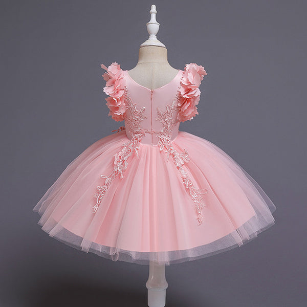 Cute Butterfly Sleeve Princess Puffy Dress
