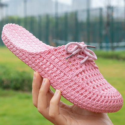 Sweet Hollow Out Beach Slippers