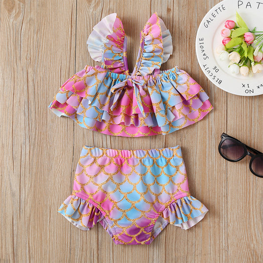 Girls Sling Two-piece Swimsuit
