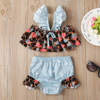 Girls Sling Two-piece Swimsuit