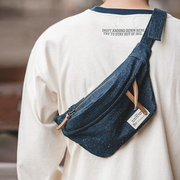 Retro Snowflake Denim Bag