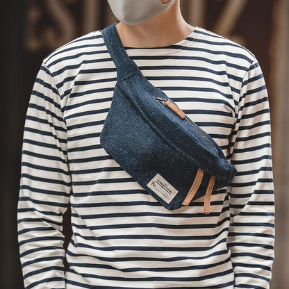 Retro Snowflake Denim Bag