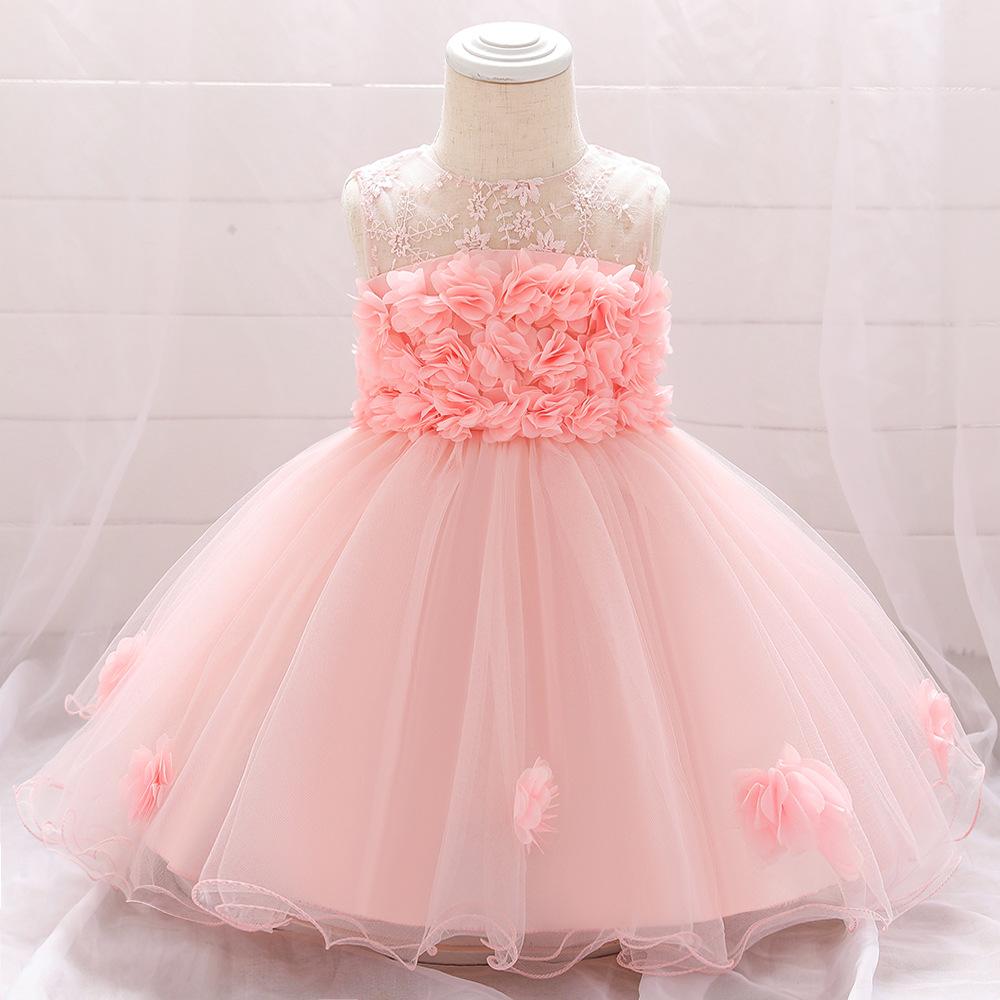 Elegant Girl Flower Princess Dress