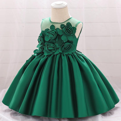 Summer Baby Girls Flowers Dress