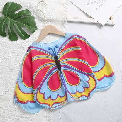 Girls Sunscreen Three-piece Swimsuit